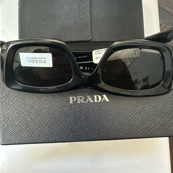 Prada Accessories - Prada Gray and Black Sunglasses
